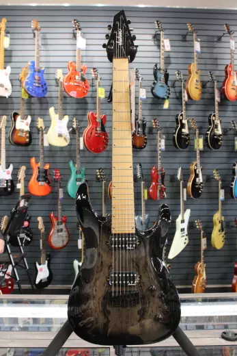 Jackson Guitars - JS Series Dinky Arch Top JS32-7 DKA HT, Caramelized Maple Fingerboard - Trans Black Burst